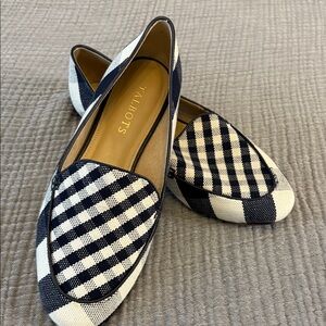 Talbots Black and White Gingham Women's Flats